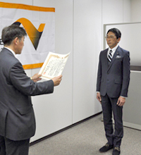 3月15日 中日本エクシス様東京支社で行われた表彰式